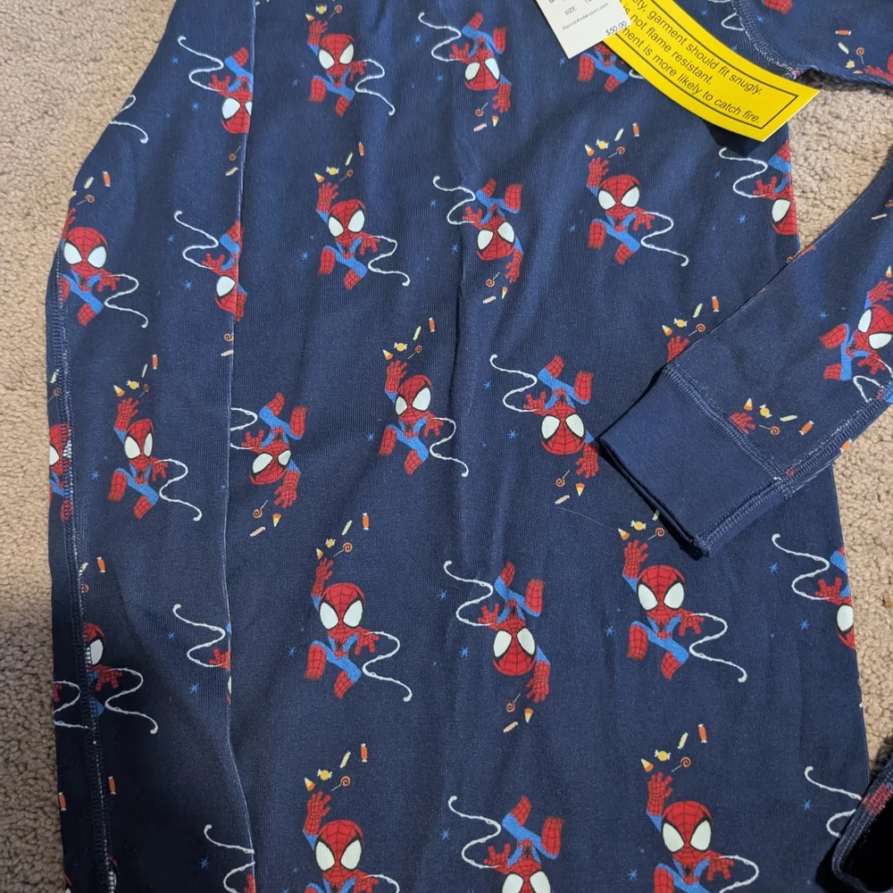 New! HA Kids Navy Blue Spiderman Halloween PJs (140/10)